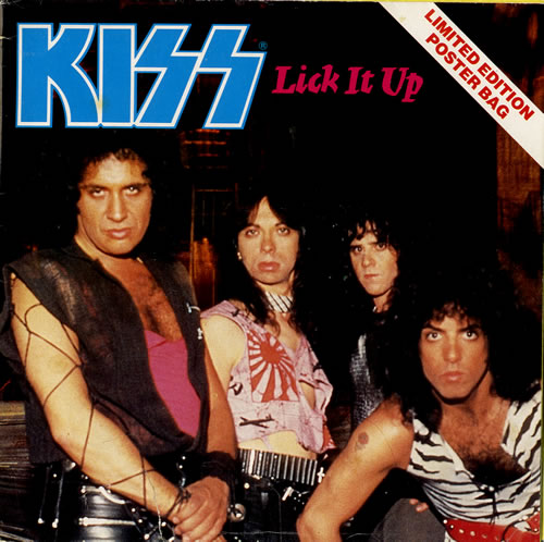 超レア♪　「地獄の回想」KISS LICK IT UP ポスター　当時物　非売品 Kiss Lick It Up - Posterbag UK 7